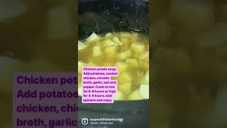 Crocktober | Chicken and potato soup