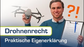 Praktische Eigenerklärung für den A2 Drohnenführerschein selbst machen!