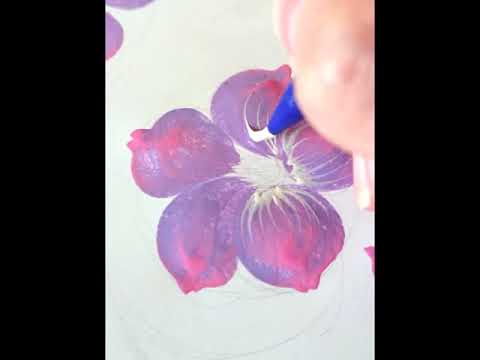 Viola. Violet. Draw flowers. Botanical illustration. - YouTube