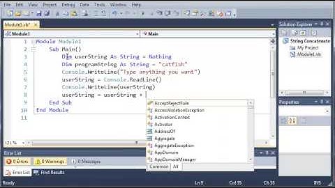 Visual Basic Tutorial   18   Concatenate Strings   YouTube