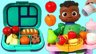 Cocomelon Cody Gets Ready For School Packing Huge Bento Lunch Box Pasta Meal & Morning Routine Bath!
