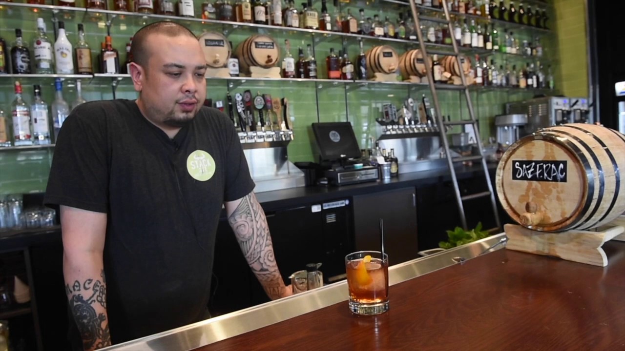 Belly up to the bar for barrelaged cocktails YouTube