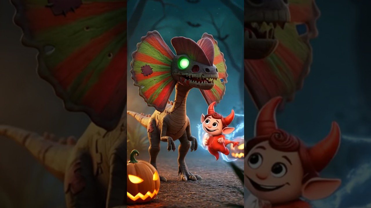 Halloween Dinosaur Sounds Song for Kids | Learn Dinosaurs Names | Fun Nursery Rhyme