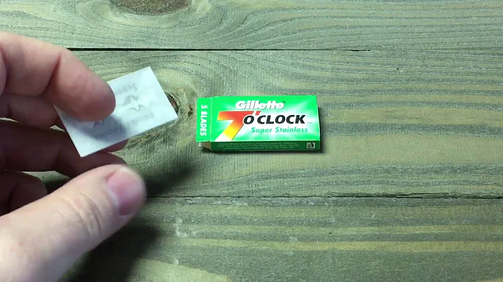 How to Snap a DE Blade in half