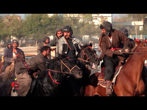 جالب ترین مسابقات بزکشی ولایت کندز غلام خدایی نجيب مختار بصیر بابا عاشور