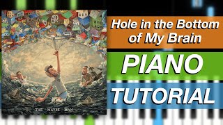 “Hole in the Bottom of My Brain” by AJR | (Easy) Piano Tutorial & Play Along | chords   melody