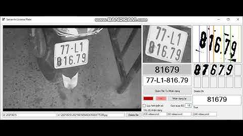 Bán source code nhận dạng biển số xe