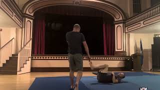 Matt Stroebel, Sasha Krushnic, and Katie Ziskind. Acro yoga with two L bases in Connecticut Profile