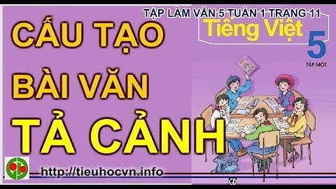 Tập làm văn 5 Trang 11 Cấu tạo của bài văn tả cảnh Tuần 1 Tả buổi trưa, Tả cảnh hoàng hôn