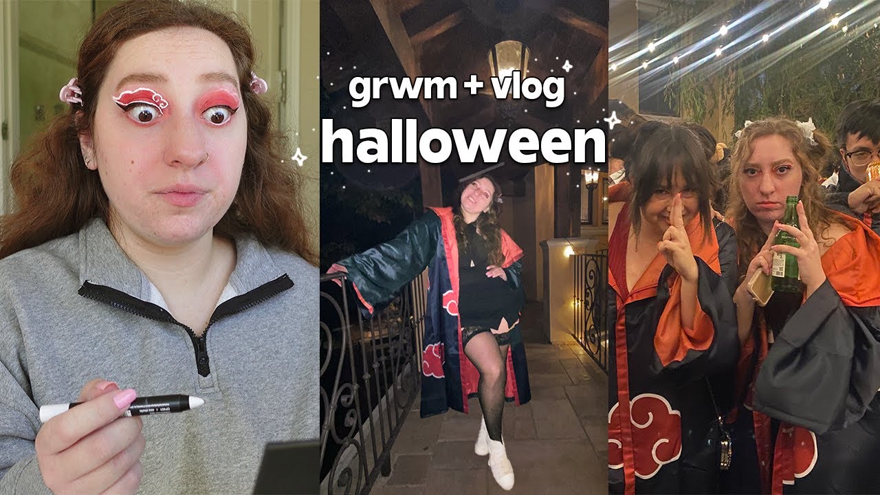 HALLOWEEN GRWM + LA PARTY VLOG 👻🎃 - YouTube