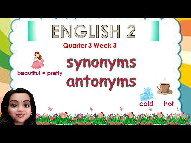 Let's review our synonyms slides 😁 - English with Karim