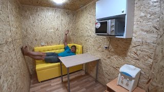 Теплая комната отдыха в гараже своими руками готова. Автохлама.нет видео