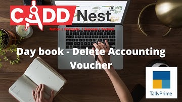 How to delete voucher in Tally Prime | Telugu | Tally Prime | CADD Nest