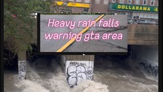 Heavy rainfall warning gta area