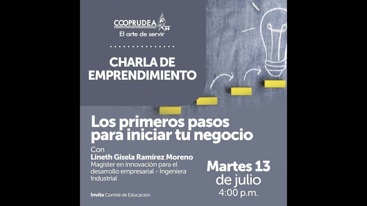 Los primeros pasos para iniciar tu negocio - YouTube