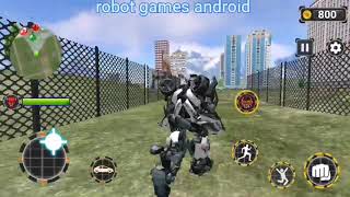 Flying Grand Police Car Transform Robot Games screenshot 4