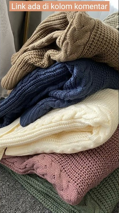 Rekomendasi Shopee Haul Sweater Cardy Rajut Oversize   Link Shopee #shorts
