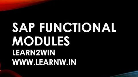 sap functional modules | sap no coding modules | sap without coding modules