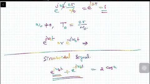 01g. Periodic Complex Exponential and Sinusoidal Signals