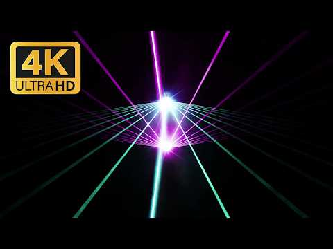 6 Hours 4K UHD Laser Light Show Infinite Glow | Beat Synced Background Party