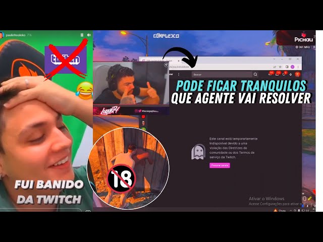 PAULINHO O LOKO FOI BANIDO DA TWITCH E LUQUET4 FICOU TRISTE! GTA RP 