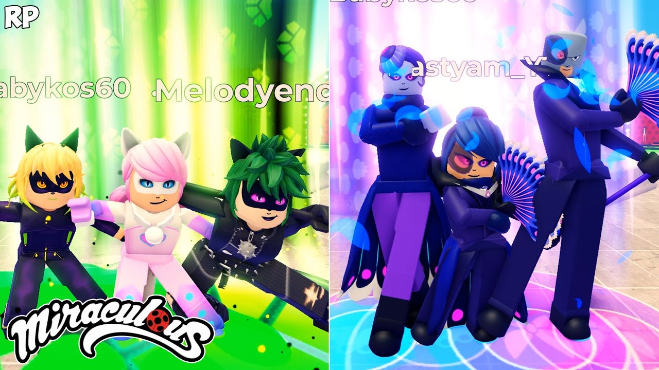 NEW SAME TRANSFORMATION DO GRUPO NO MIRACULOUS RP - MIRACULOUS ROBLOX!