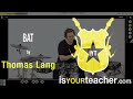 Thomas lang plays bat on isyourteacher app