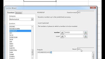 OpenOffice Calc functions: ROUNDUP