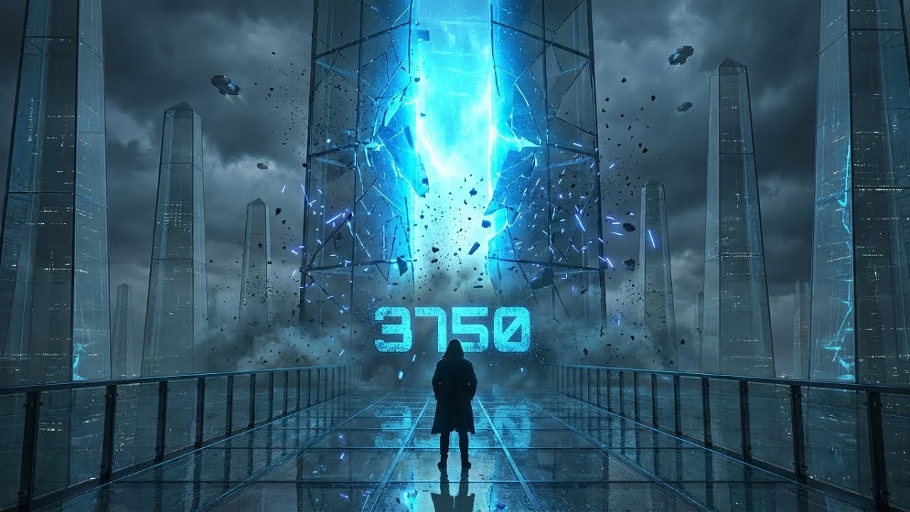 A Man Lost in the Neon City of Glass — 3750 Sci-Fi Film, Future city 4k