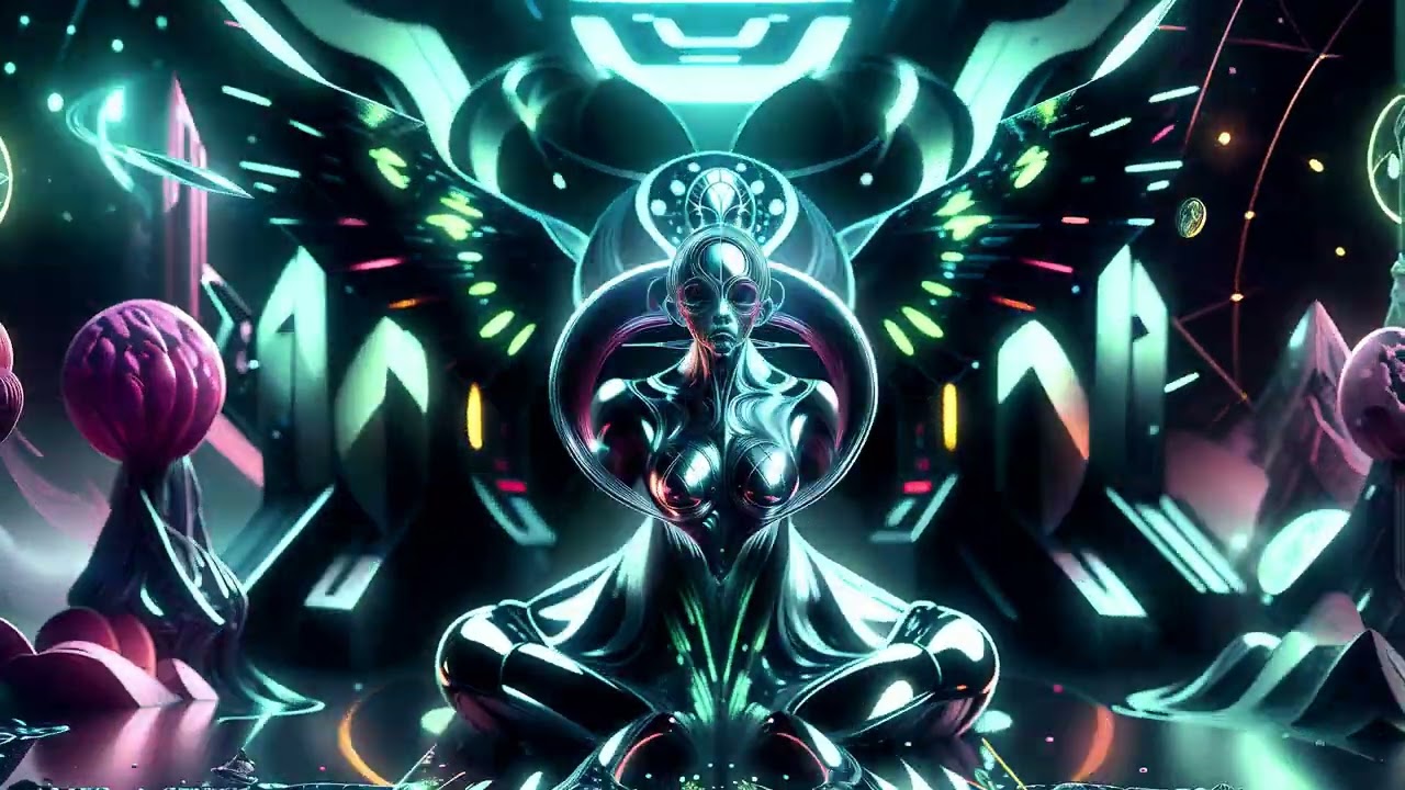 COSMIC FLOW & SUB OSCILLATOR - BARDAK [4K PsY VISUALIZER ]