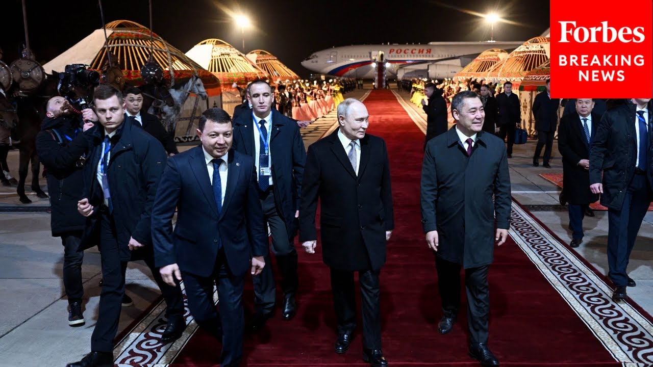 Russian President Vladimir Putin Arrives In Kyrgyzstan For Russia-Led Military Alliance Summit