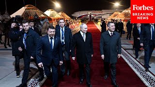 Russian President Vladimir Putin Arrives In Kyrgyzstan For Russia-Led Military Alliance Summit