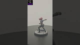 Black Widow in comis style #miniaturepainter #warhammer #marvel #blackwidow #boardgame #printedminis