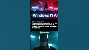 RemoveWindowsAI script removes all AI features from Windows 11 including Copilot & Recall