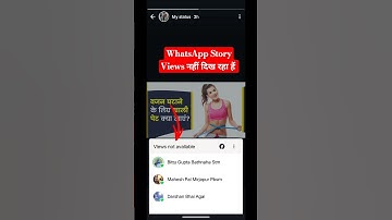 whatsapp status views not showing | whatsapp status views not showing problem | whatsapp status