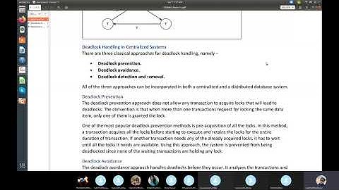 Education and career Guidance Videos Deadlock in Distributed DBMS