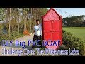 Challenge Cross The Wilderness Lake With DIY Big PVC Boat