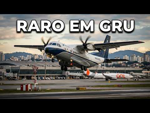 Rara aparição do CASA CN-235-300 da Prescott Support em Guarulhos