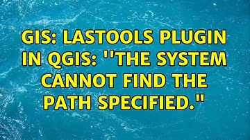 GIS: LAStools plugin in QGIS: 