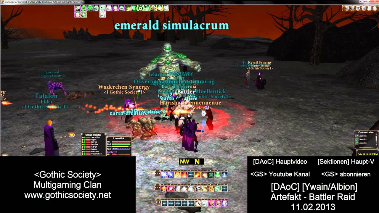 [DAoC] [PvE] [Artefakt] Battler Raid 11.02.2013 von GS|Leanansidhe [Gothic Society]