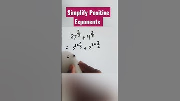 Simplify Positive Exponents| #shorts #mathshorts
