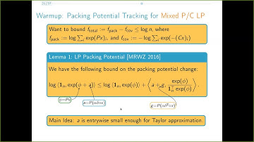 Session 6C - Positive Semidefinite Programming: Mixed, Parallel, and Width-Independent