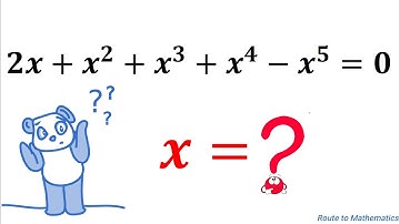Find All the Solution of x that satisfy the Given Equation | Olympiad Exercises