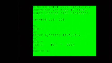 CoCoSDC Part 1 on a TRS-80 CoCo 2