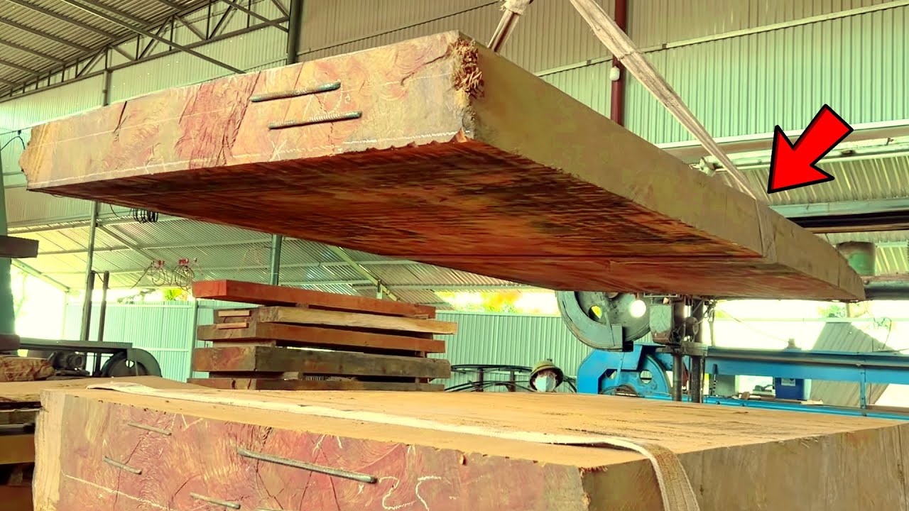 Most Dangerous 5 Biggest Wood Cutting ! Extreme Wood Cutting Sawmill ...