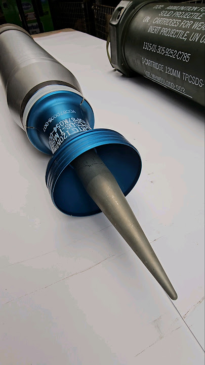 120mm SABOT DART Round for M1A1 Abrams Tank Gun 1 MILE PER SECOND AMMO!! #military #bullet #unboxing