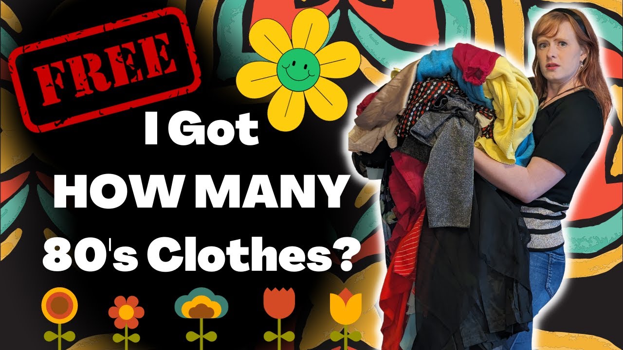 I Got HOW MANY 80's Clothes?! Hidden Vintage Fashion Treasure Haul