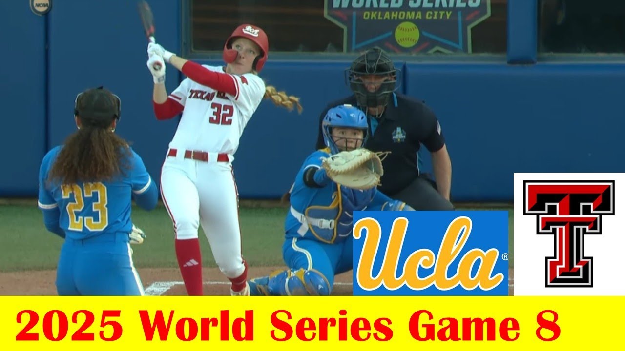 #12 Texas Tech vs #9 UCLA Softball Highlights, 2025 NCAA World Series Game 8