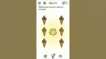 BRAIN OUT ll level 11 ll 🤔Which one is not real ice cream