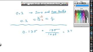 6th 2 7 Writing Decimals as Fractions